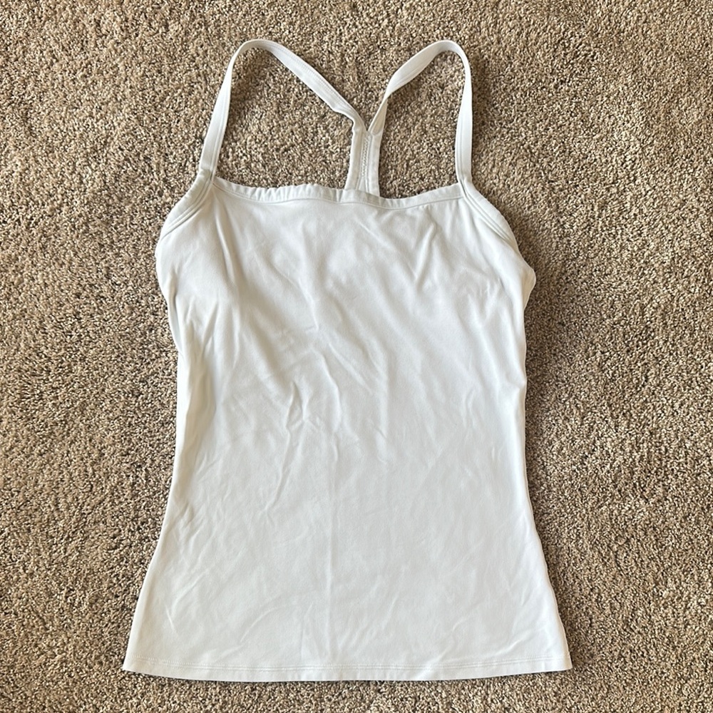 Aritzia White Fitted Camisole Top